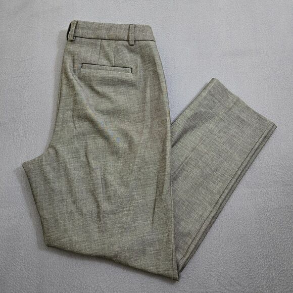 Talbots Women 10 Gray High Waisted Straight Leg Trousers - Picture 2 of 12